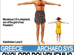 ancient greek cyclops polyphemus 3D Model
