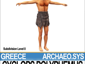 ancient greek cyclops polyphemus Modelo 3D