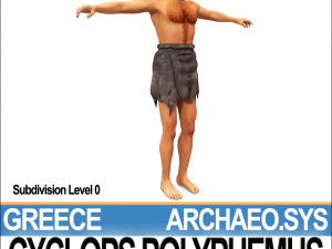 ancient greek cyclops polyphemus 3D Model