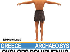 ancient greek cyclops polyphemus Modelo 3D