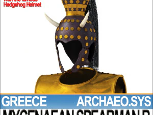 грецький мікенський списоносець b реквізит poser daz 3D Модель