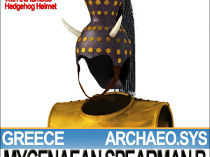 greek mycenaean spearman b props poser daz 3D Модель