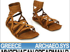 грецький мікенський списоносець b реквізит poser daz 3D Модель