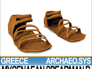 greek mycenaean spearman b props poser daz 3D Модель