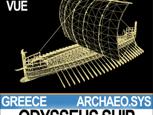 greek homeric odysseus ship Model 3D