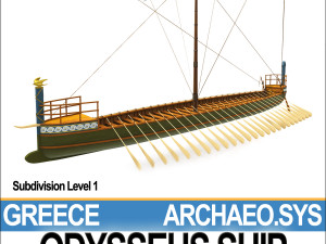 greek homeric odysseus ship Model 3D