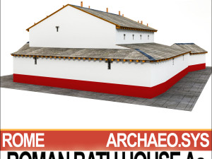 roman bath house aa 3D Модель