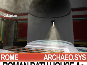 roman bath house aa 3D Модель