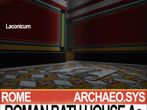 roman bath house aa 3D Модель