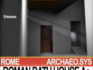 roman bath house aa 3D Модель