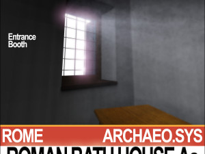 roman bath house aa 3D Модель