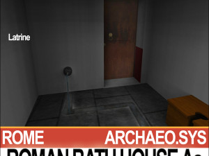 roman bath house aa 3D Модель