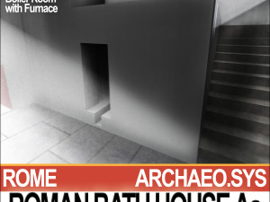 roman bath house aa 3D Модель