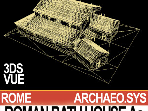 roman bath house aa 3D Модель