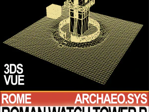 roman watch tower b 3D Model