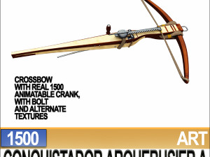 conquistador arquebusier props poser daz a 1500 3D Model