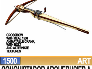conquistador arquebusier props poser daz a 1500 3D Model