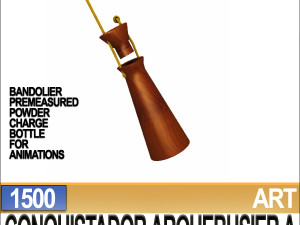 conquistador arquebusier props poser daz a 1500 3D Model