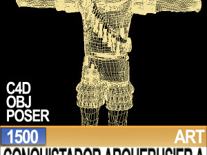 conquistador arquebusier props poser daz a 1500 3D Model