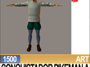 conquistador pikeman props poser daz a 1500 3D 모델