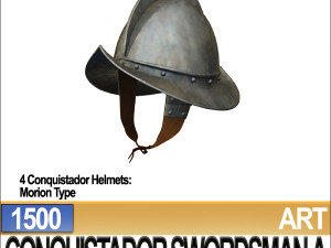 conquistador swordsman props poser daz a 1500 Modello 3D