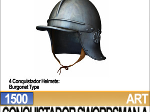 conquistador swordsman props poser daz a 1500 Modello 3D