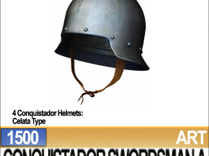 conquistador swordsman props poser daz a 1500 Modello 3D