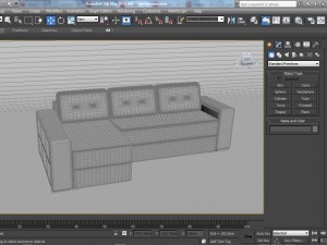 corner sofa Modèle 3D