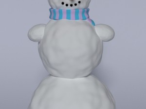winter snowman blender Model 3D