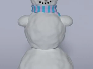 winter snowman blender 3D Model
