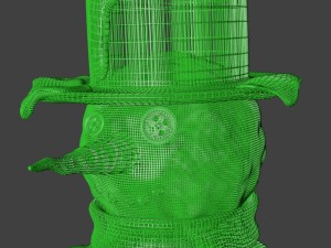 winter snowman blender Model 3D