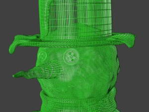 winter snowman blender 3D Model