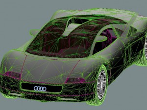 audi avus quattro concept car 3Dモデル