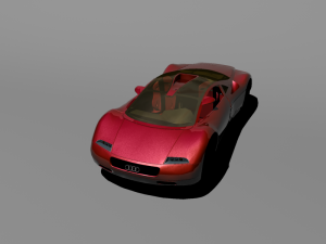 audi avus quattro concept car 3Dモデル