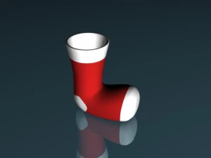christmas sock 3D Model