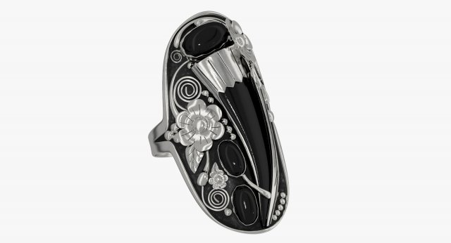 silver ring Modelo 3D .c4d .max .obj .3ds .fbx .stl .blend 