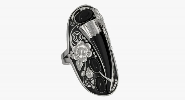 silver ring 3D Model .c4d .max .obj .3ds .fbx .stl .blend