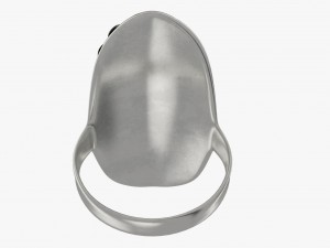 silver ring Modelo 3D