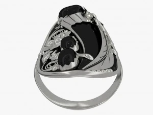 silver ring 3D Model