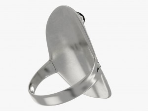 silver ring Modelo 3D