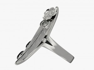silver ring Modelo 3D