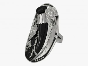 silver ring 3D Model
