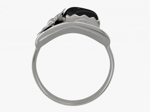 silver ring Modelo 3D