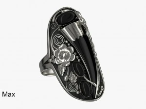silver ring 3D Model