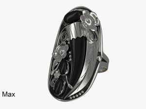 silver ring 3D Model
