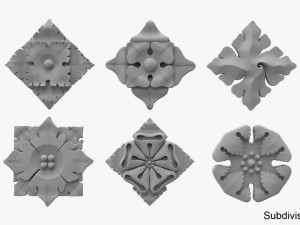 architectural ornament vol 01 3D 모델