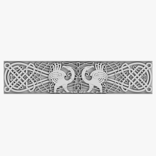 celtic ornament 01 3D Model .c4d .max .obj .3ds .fbx .stl .blend