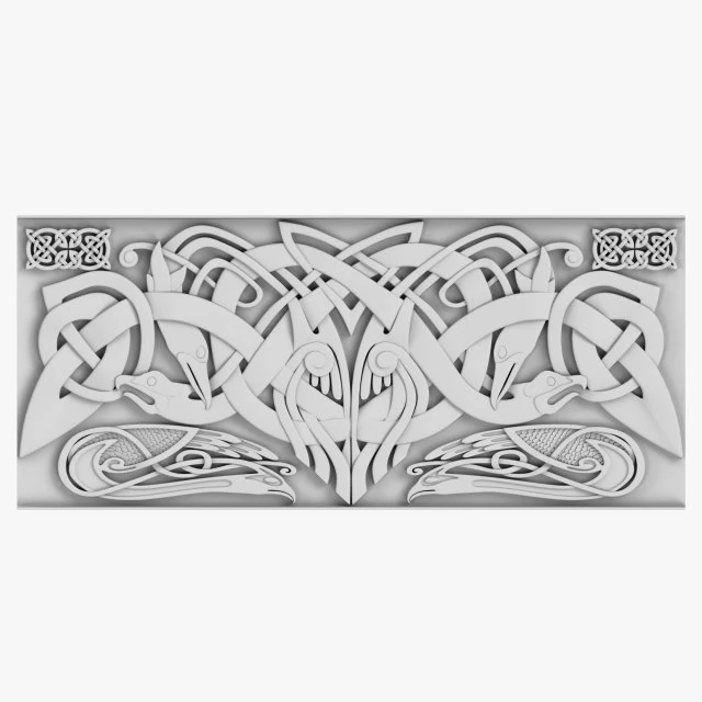 celtic ornament 02 3D Model .c4d .max .obj .3ds .fbx .stl .blend