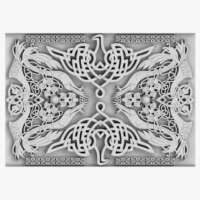 celtic ornament 04 3D Model .c4d .max .obj .3ds .fbx .stl .blend 