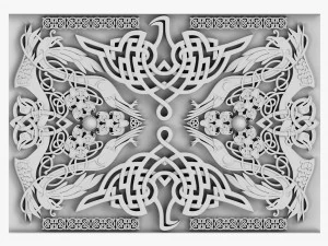 ケルト装飾04 3Dモデル